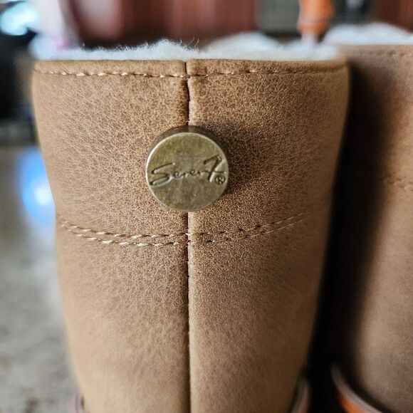Seven7 Womens Hollis Duckboot Chocolate Size 8 - Picture 5 of 9